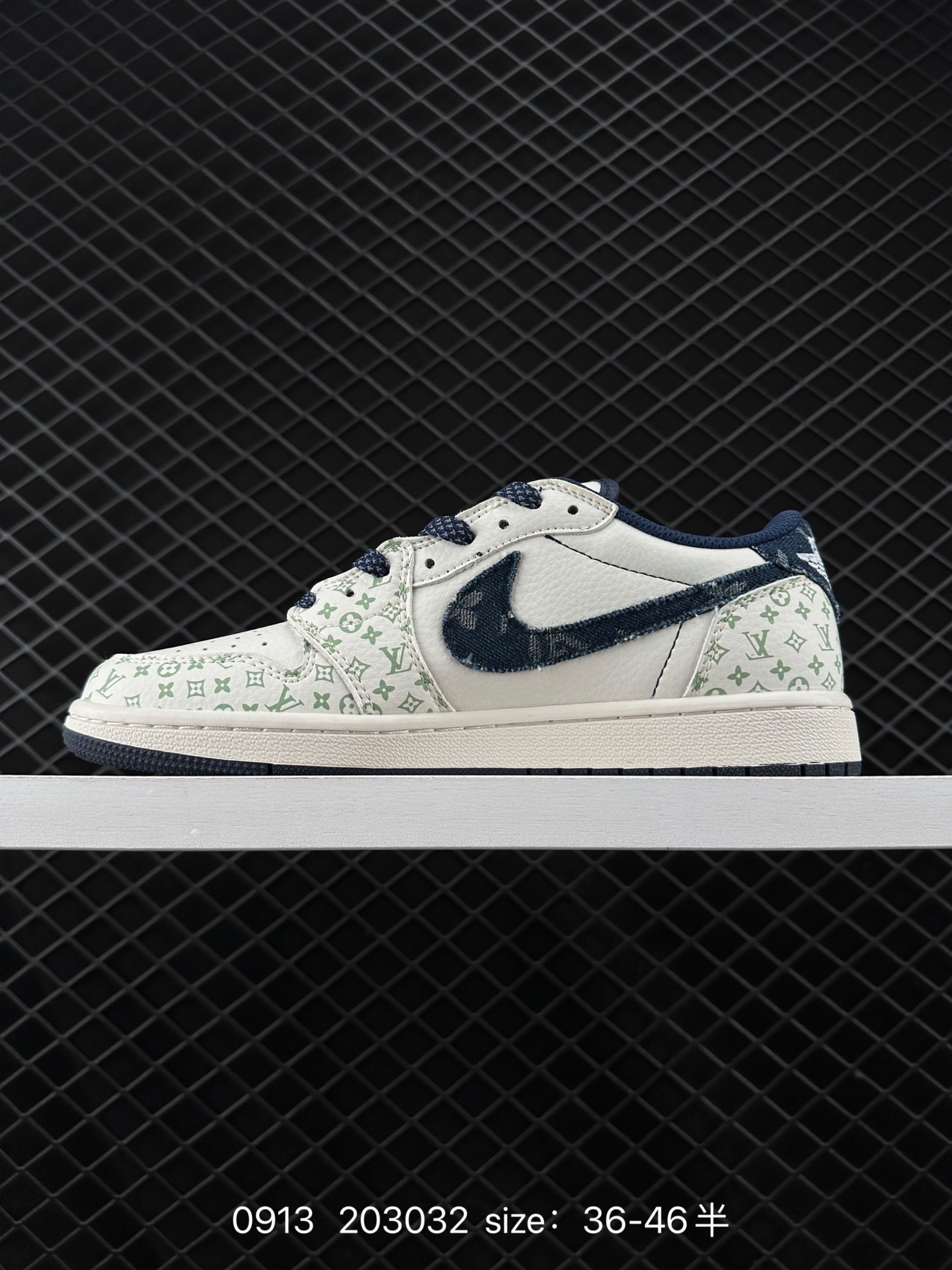 fragment design x Travis Scott x Nike Air Jordan 1 Low OG SP”Black/Green Toe“